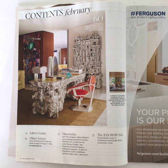 ARCHITECTURAL DIGEST FEBRUARY 2024 MAGAZINE NWT - Picture 2 of 6